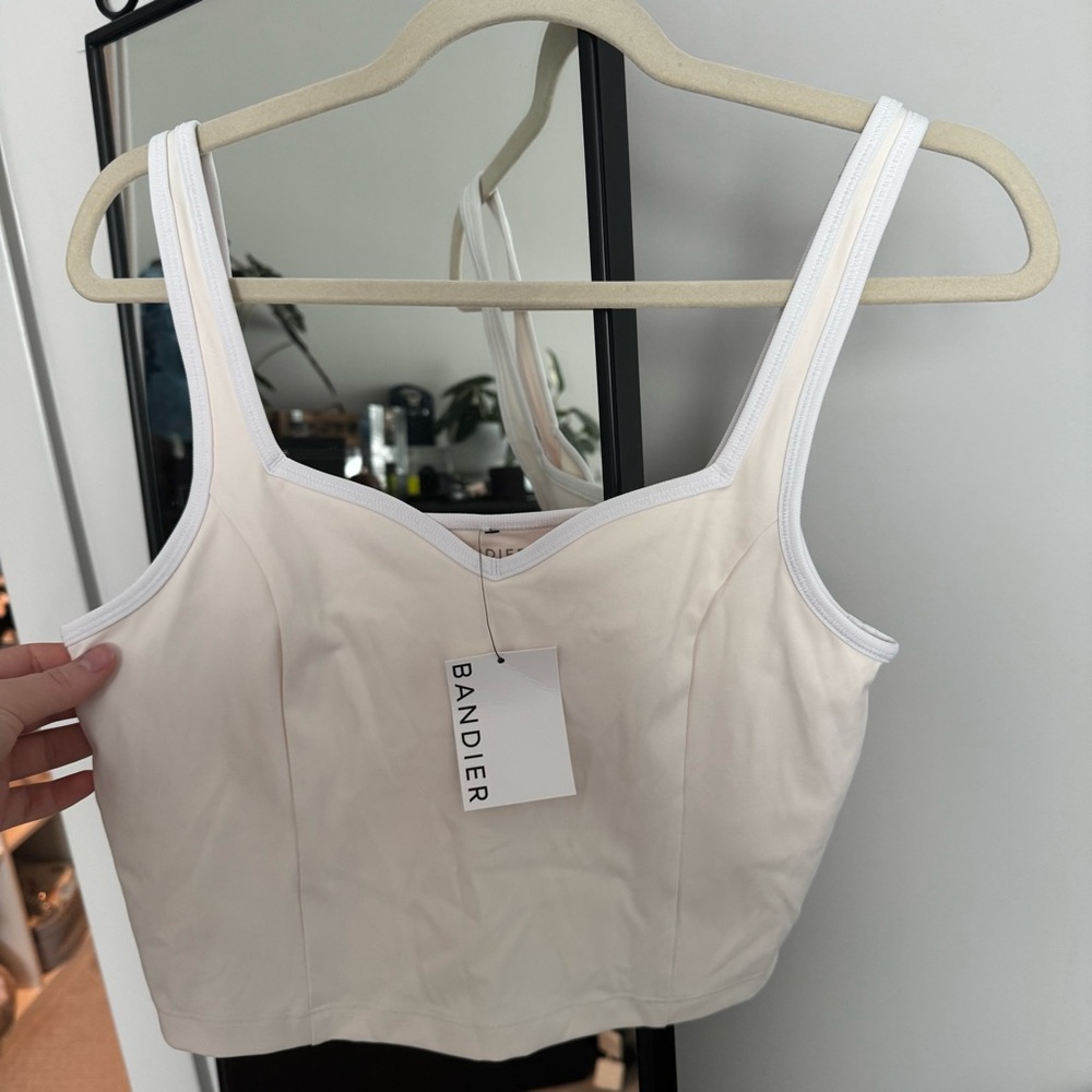 Bandier Aperitif Gardenia Sweetheart Corset Bra Pocket Skort Tennis Athleisure M - Picture 3 of 13
